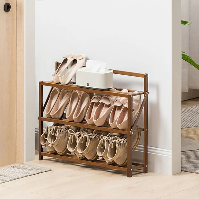 Zapatero organizador de madera estrecho, Zapatero Vertical