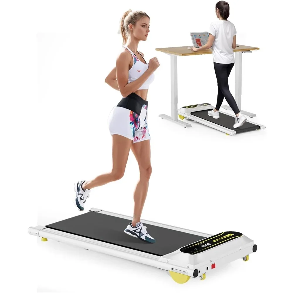 Electric Treadmill Portable Mini Walking Treadmills for Home/Office 2.25HP Walking Jogging Machine with 265 lbs Weight Capacity Remote Control