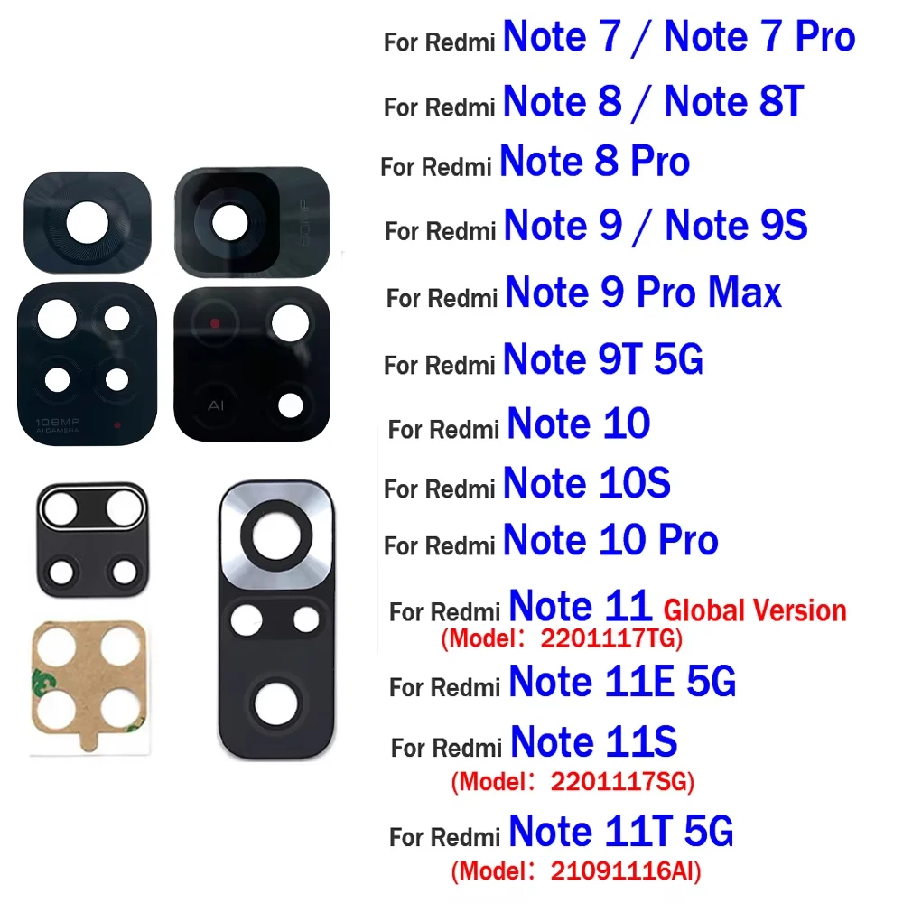 Premium Rear Camera Glass Lens Cover with Adhesive