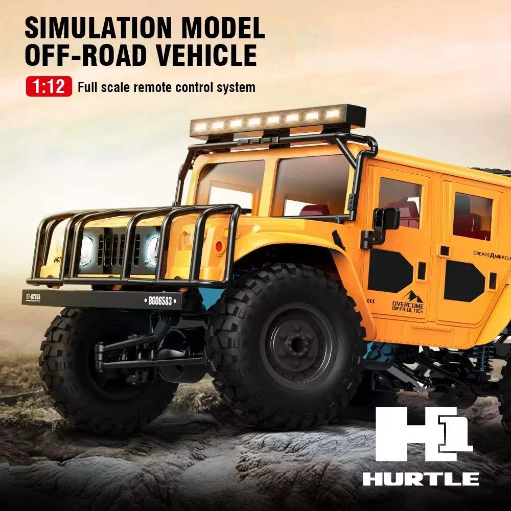 RC Car 1/12 4WD 2.4G Climbing Off-Road Crawler Remote Control Truck Drift Racing Vehicle Collectible Toy Kid Adult Gifts