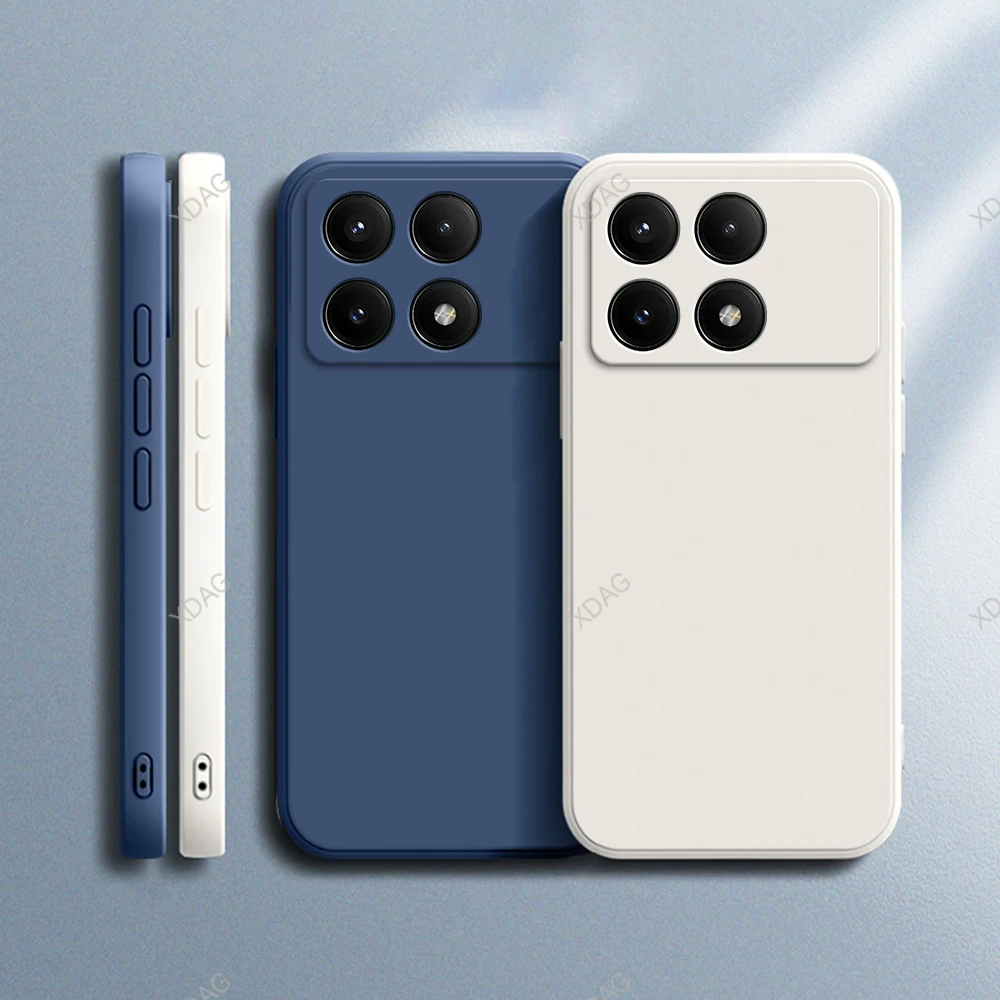 XINYEXIN Cover per Xiaomi Poco X6 Pro 5G, Custodia Protettiva in Pelle Ultrasottile Antiscivolo e Antiurto, Stile Retrò Bumper Case Backcover - Verde