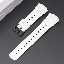 Premium Silicone Sports Watch Strap - High-Quality Rubber Watchband Accessories (White Black)