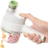 Dual Mode Cordless Food Processor & Handheld Salad Maker - Vegetable Slicer - Food Chopper IPX4 Waterproof 1