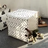 1PC Dirty Clothes Storage Basket Square Folding Toy Storage Basket Household Fabric Quilt Storage Bag 4