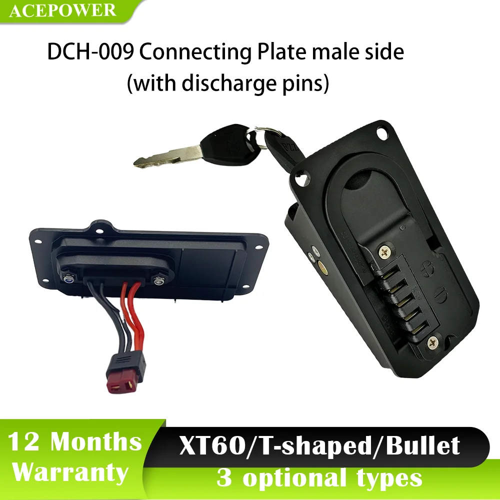 Battery Connector Female Male Side's Discharge Plate Connector For DCH-009 ALX009 Battery MATE X Engwe Ebike Battery 5 Pin Connection Board Cover