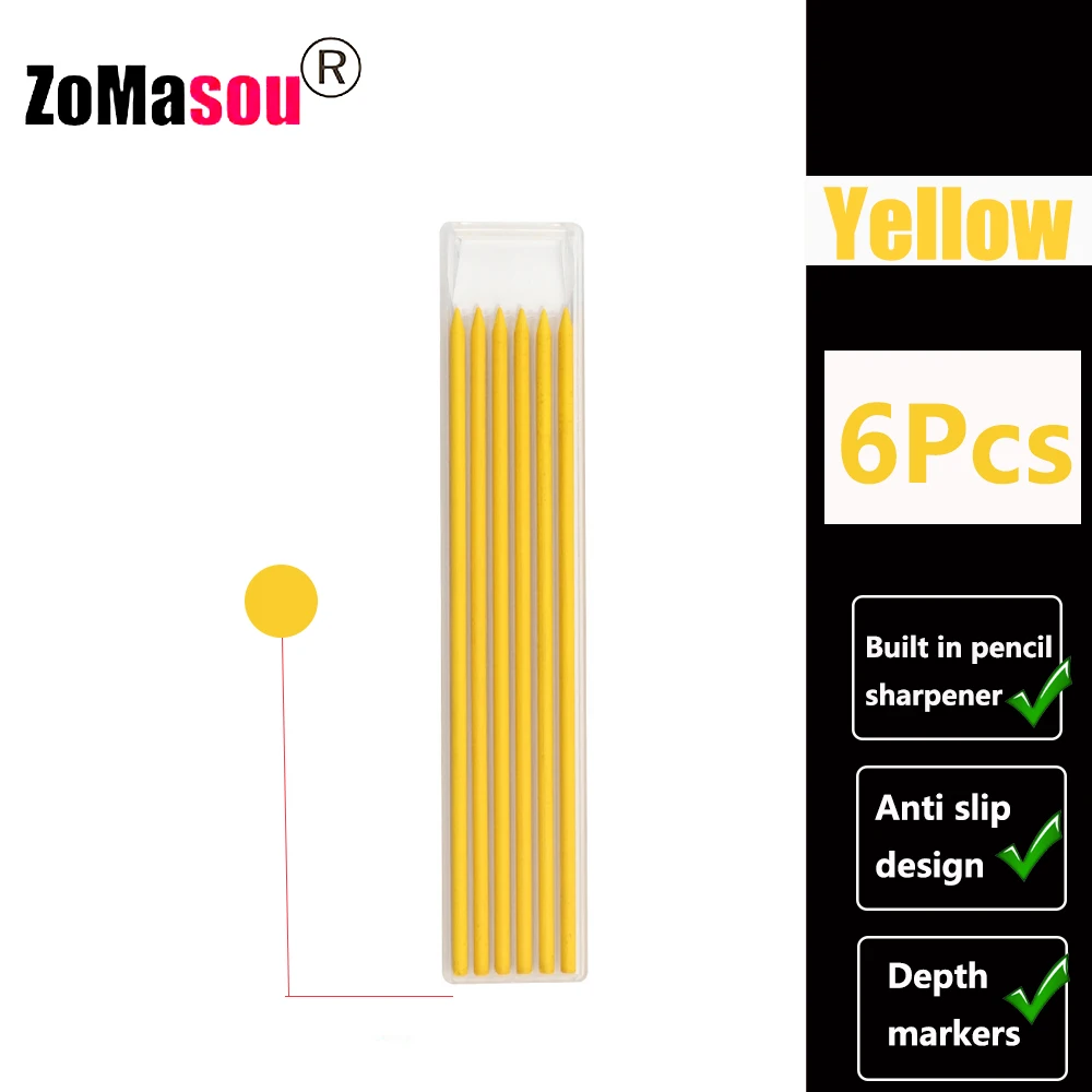 Premium Carpenter's Mechanical Pencil with Deep Hole Marker and Sharpener