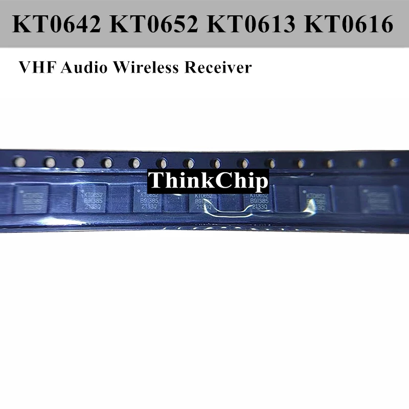 Chip de ic do Receptor sem Fio Áudio Kt0641 Kt0651 Kt0642 Kt0652 Kt0623 Kt0613 Kt0616 Kt0622 Kt0612 Qfn Vhf 10 Pcs