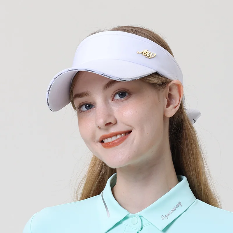 AW new high-end golf tennis cap for women breathable sun visor empty top hat ladies sunscreen outdoor running caps