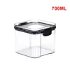 Plastic Kitchen Refrigerator Box Noodle Multigrain Tank Transparent Sealed Cans Bottle Food Storage Container 700/1800ML 2