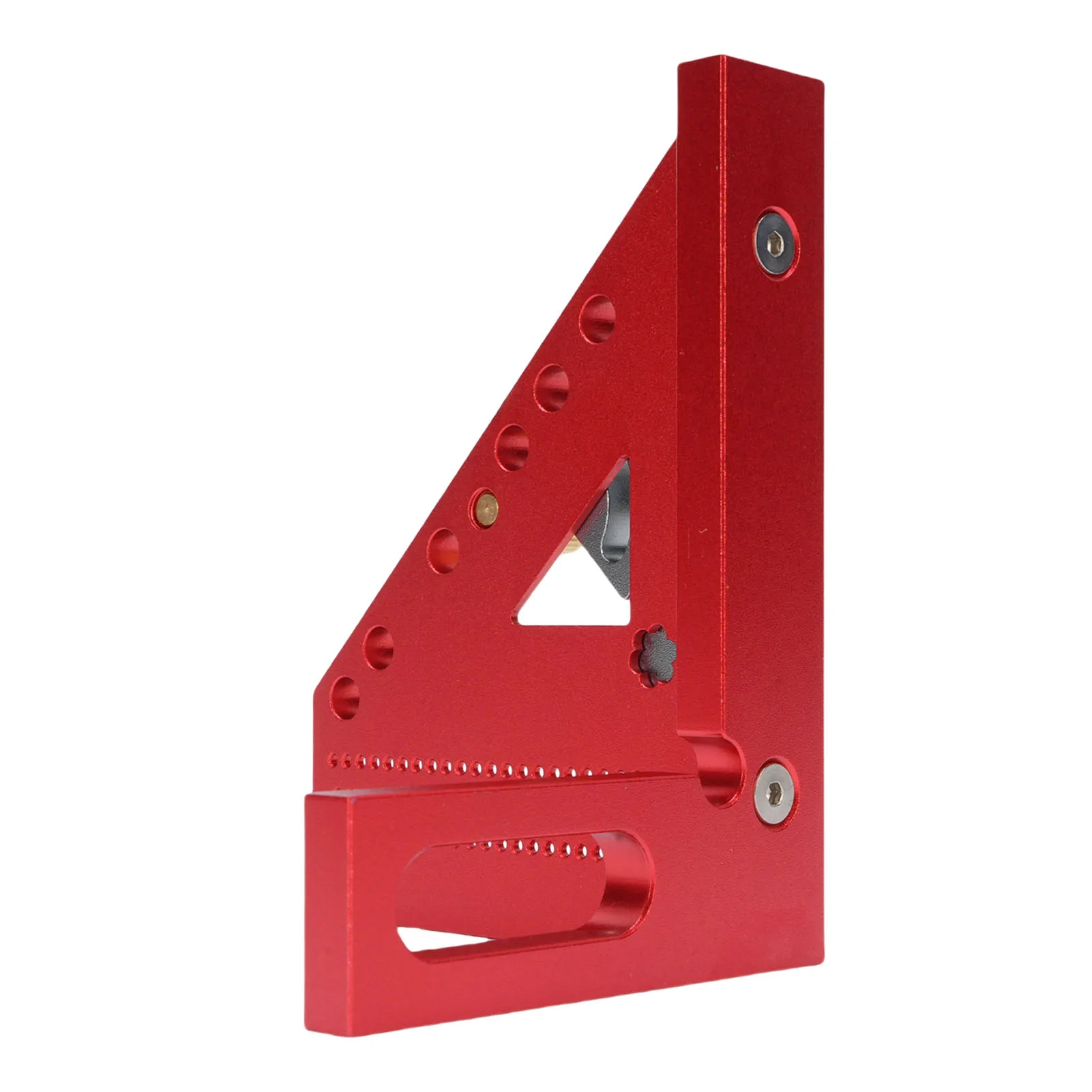 3D 다각도 측정자 0-180도 각도기 알루미늄 합금 아노다이징 드로잉 라인 자 Carpenter Square