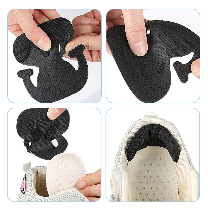 Adhesive Free Heel Patch Insoles Patch Heel Pads for Sport Shoes Back Adjustable Size Antiwear Feet Pad Cushion Insert Insole