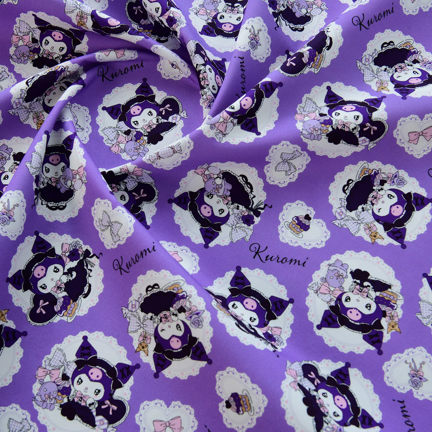 5 מטרים רוחב, בד כותנה טהור בעבודת יד, בד קנבס דק, בד כותנה מצויר וחמוד בצבע סגול של קורוקו לעבודות יד ביתיות