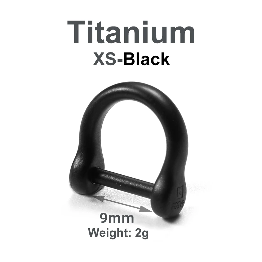 Sleek Black Titanium Luxury Keychain - Lightweight EDC Jewelry for Keyring Holder & Stylish Gift