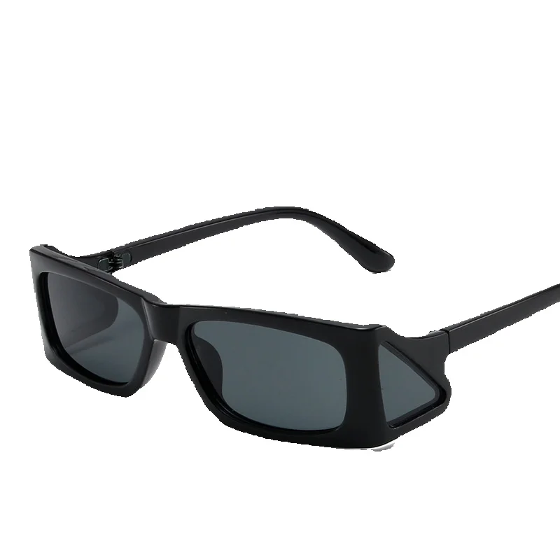 Occhiali da sole quadrati con lenti laterali, adatti a tutte le stagioni, in stile punk, alla moda, da viaggio._voghion.com