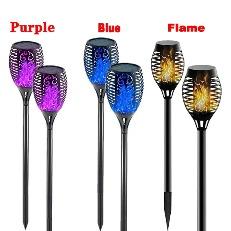 Solar Flickering Flame Torch Lights - Waterproof Garden & Outdoor Decor Lamps