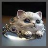 Exquisite Kitten Ring Is Unique, Simple and Elegant, and the Original Design of Ins Style Is Versatile 6