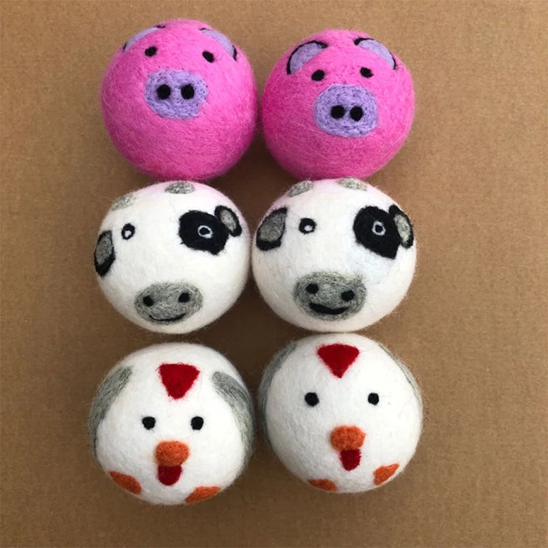 1 pc 7cm Wool Dryer Balls Reusable Softener Laundry Laundry Ball Home Washing Balls Wool Dryer Washing Machine accessories