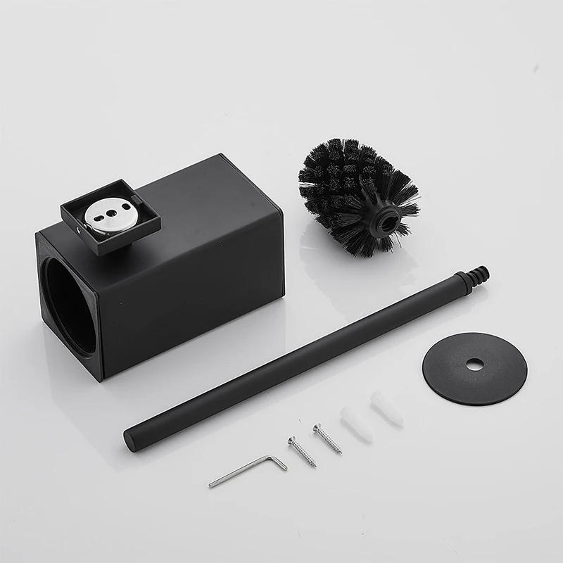 Toilet Brush Holder Wall Mounted Bathroom Cleaning Brush Stainless Steel Toilet For Cleaning Storage Black Silver Golden bathroom accessories,toilet brush set,toilet brush holder