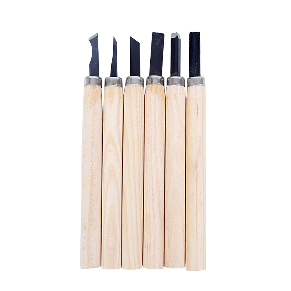 6pcs/set DIY Pen Woodcut Knife Scorper Wood Carving Tools Woodworking Hobby Arts Crafts Nicking Cutter Graver Scalpel