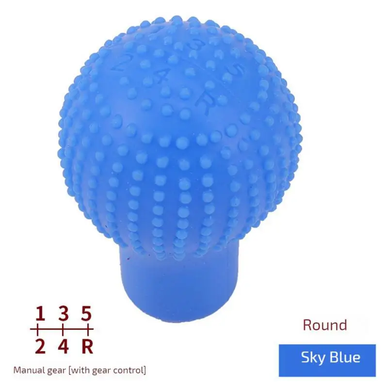 jingyuqin 5 Color Universal Gear Collars SD Antislip Soft Silicone Truck Car Gear Shifter Lever Knob Cover