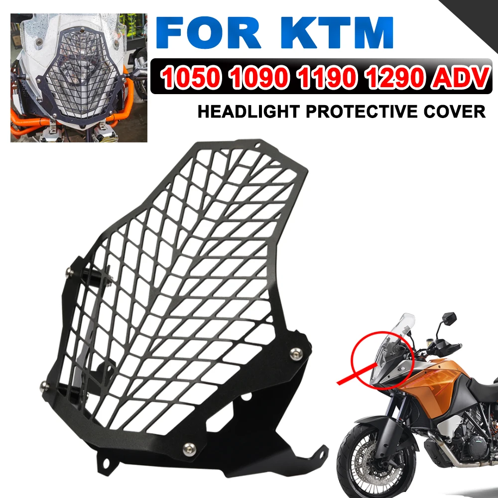 

Motorcycle Front Headlight Head Light Guard Protector Cover Protection Grill For KTM Adv 1050 1090 1190 1290 Super Adventure R L