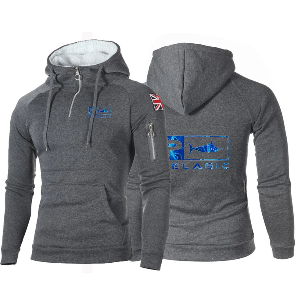 

Pelagic Fisher Offshore 2023 New Men Spring Autumn Fitness Hoodies Cotton Long Sleeves High Quality All-Match Sweatshirts Coats
