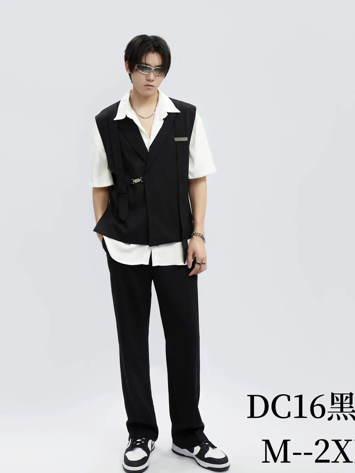 

Highend trend men's Personality vest Suit Men's Trendy Korean vest Design Original Stylish High Quality Vest set