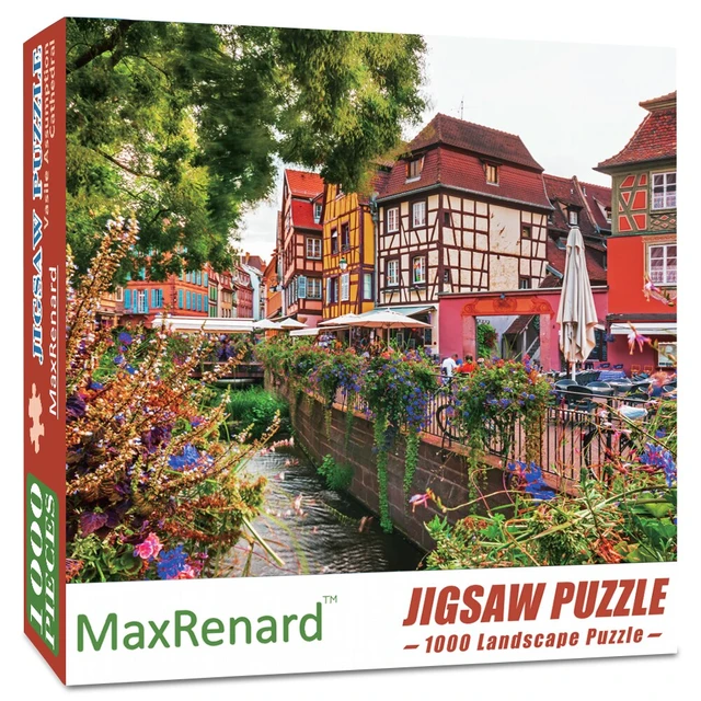 Colmar Ville Jigsaw Puzzle 1000 Pièces pour Adultes Coloré Paysage