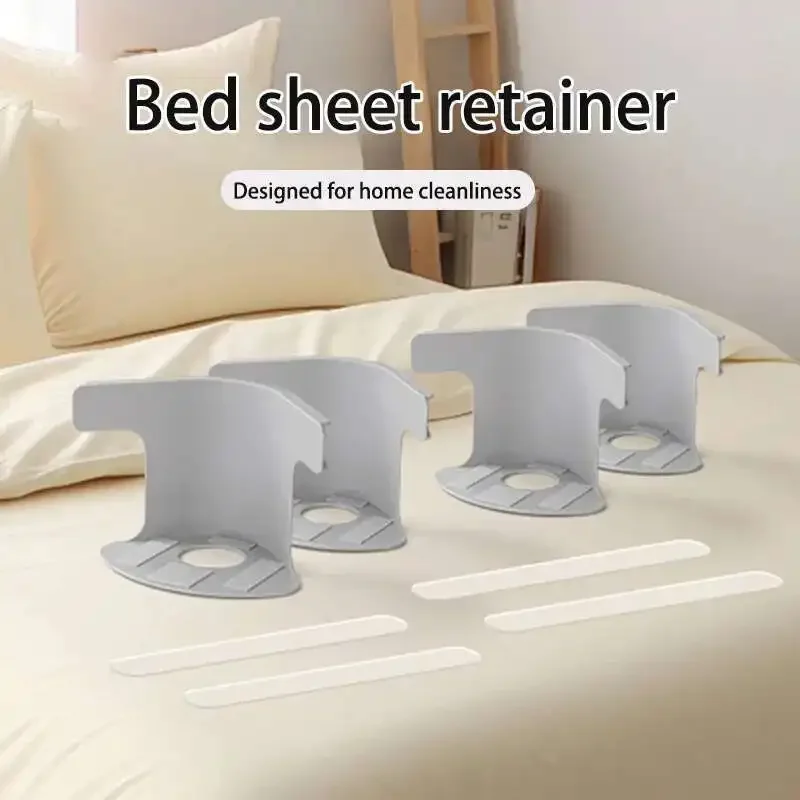 4PCS Heavy Duty Bed Sheet Corner Tightener Clips Durable Sheet Fastener with Locking Grippers for Bedding Anti-Shift Accessories