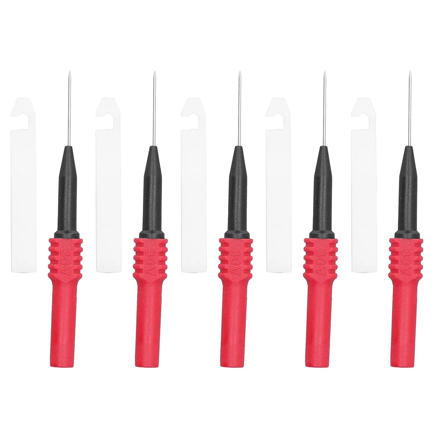 

5Pcs Multimeter Test Probe Test Probe Testing Probe Insulation Piercing Needle 0.7mm Pin Test Probes 4mm Banana Socket