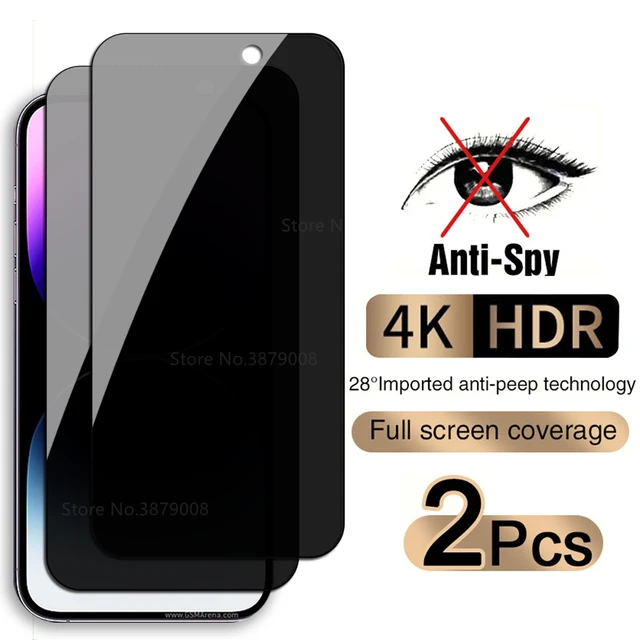 Vidrio Templado 4k Antiespia Full Para iPhone 15 Pro Max