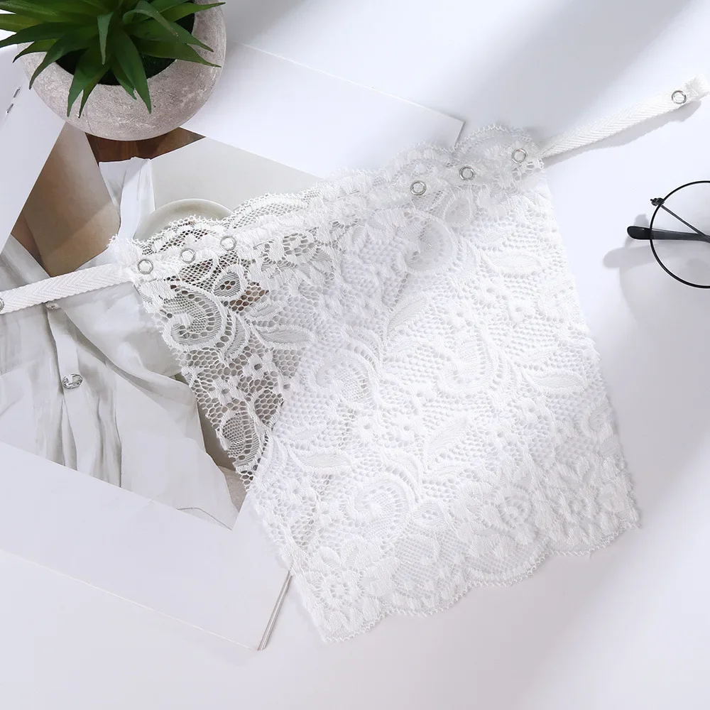 Women Lace Clip-on Camisole Bra Insert Fake Collar fake collar