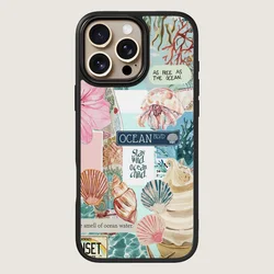 Elegant Pink Seashell Magnetic Phone Case - Glossy Shockproof Hard Cover - iPhone 15 Plus (Magnetic)