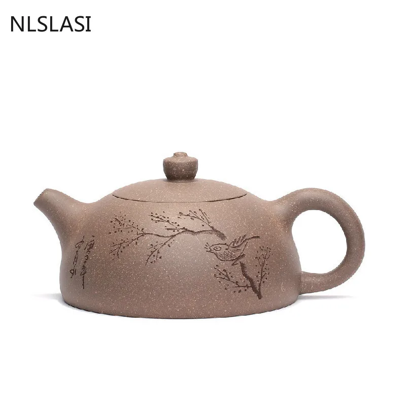 NLSLASI 220ML Yixing Purple Clay Teapot Xi Shi Teapot Dahongpao Tea Set Travel Portable Famous Handmade Kettle Holes Filter