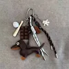 Personalized Baseball Car Keychain Creative Trendy Bag Decoration Pendant Trendy Letters Handmade Couple Woven Hanging Rope 6