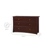 Storkcraft Crescent 6 Drawer Double Dresser (Espresso) – GREENGUARD Gold Certified, Dresser For Nursery, 4