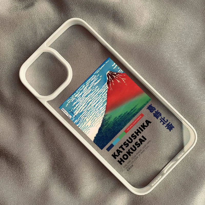 Japan Series Aesthetic Scenery Transparent Phone Case Cover