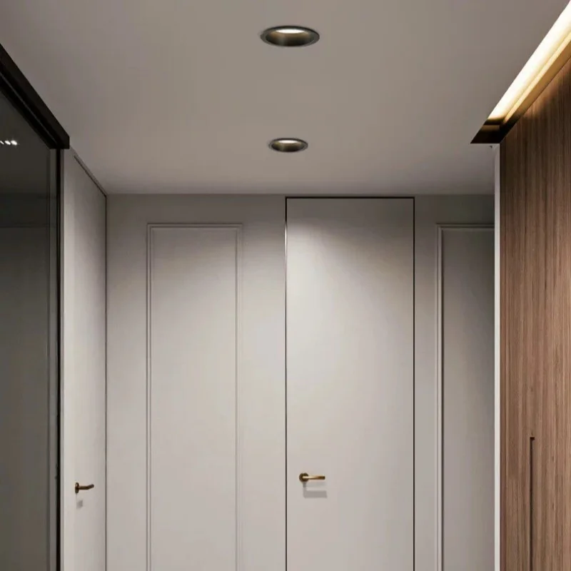 디밍이 가능한 매립형 눈부심 방지 다운라이트 LED 스팟 220V/110V 천장 원형 패널 조명 (장 가정 조명)