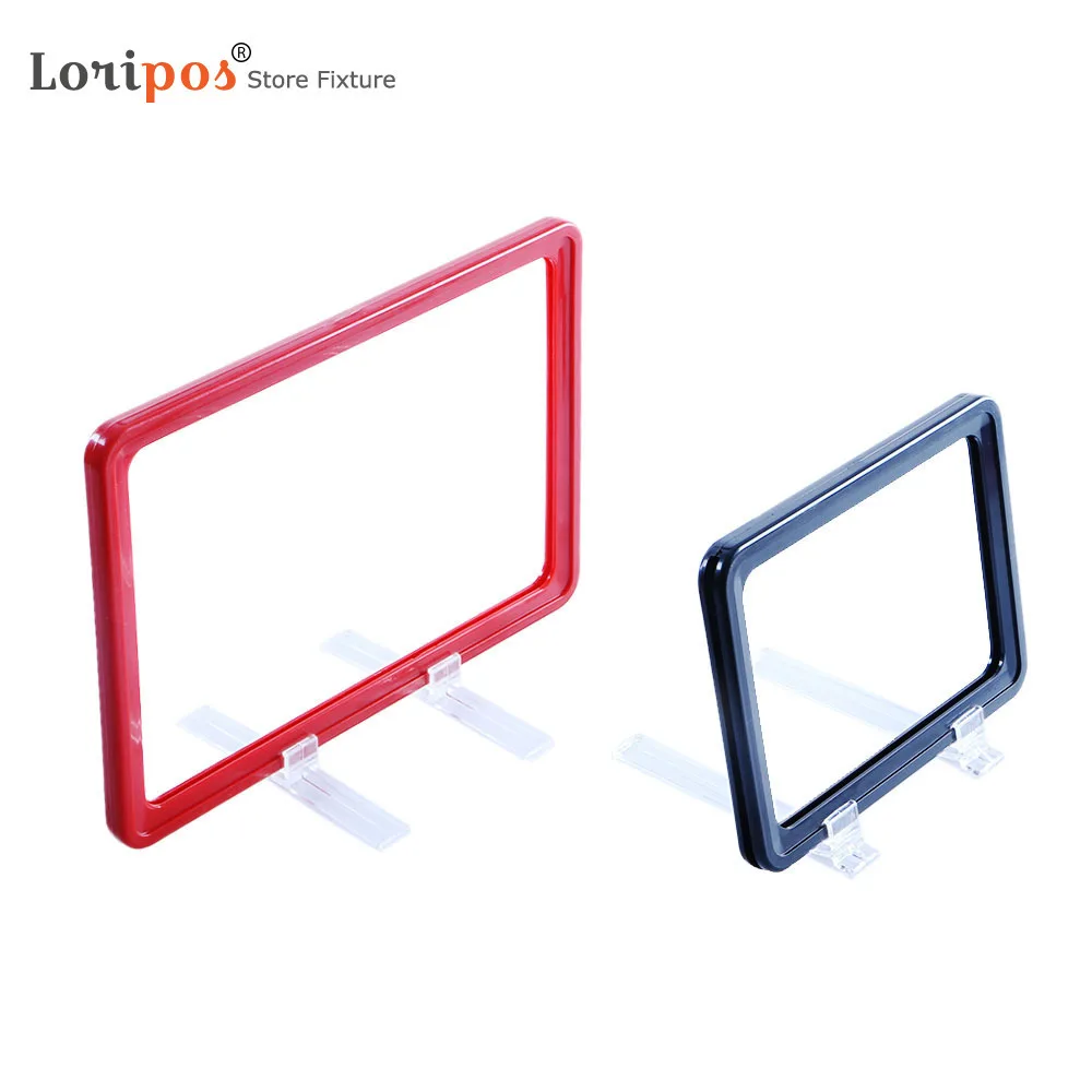 A3 Supermarket Shelf Counter Top Poster Holder Stand Retail Display Price Sign Frame Advertising Banner Rack Loripos