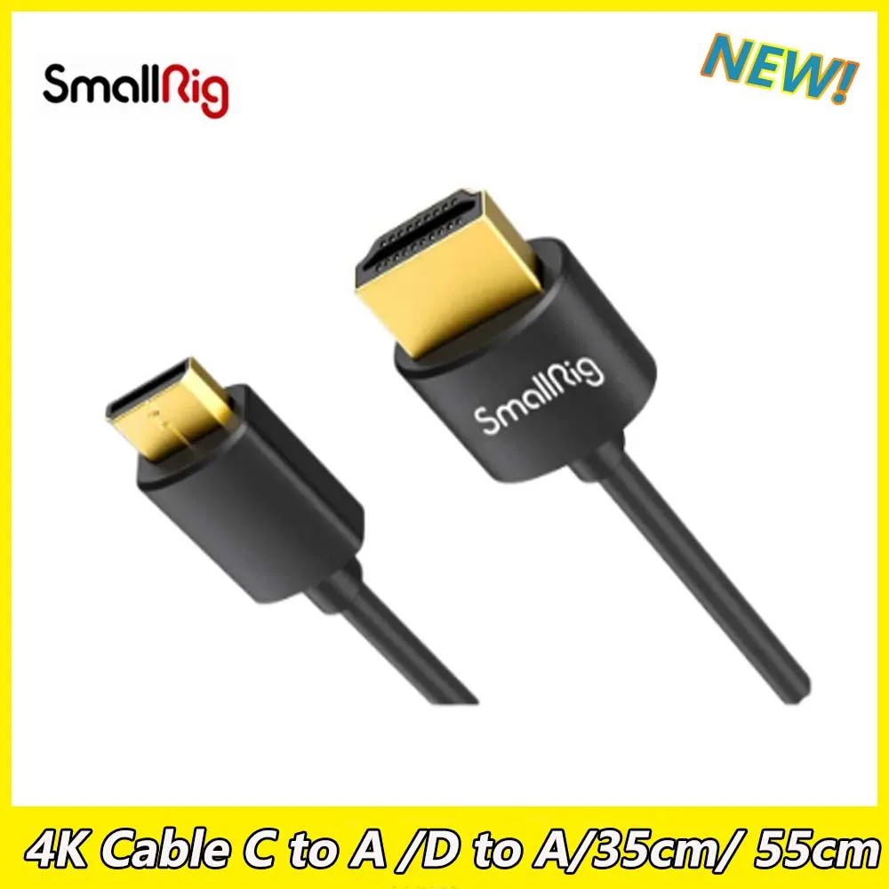 SmallRig 3042 Ultra delgado Cable Micro HDMI a HDMI 4K@60 corto de