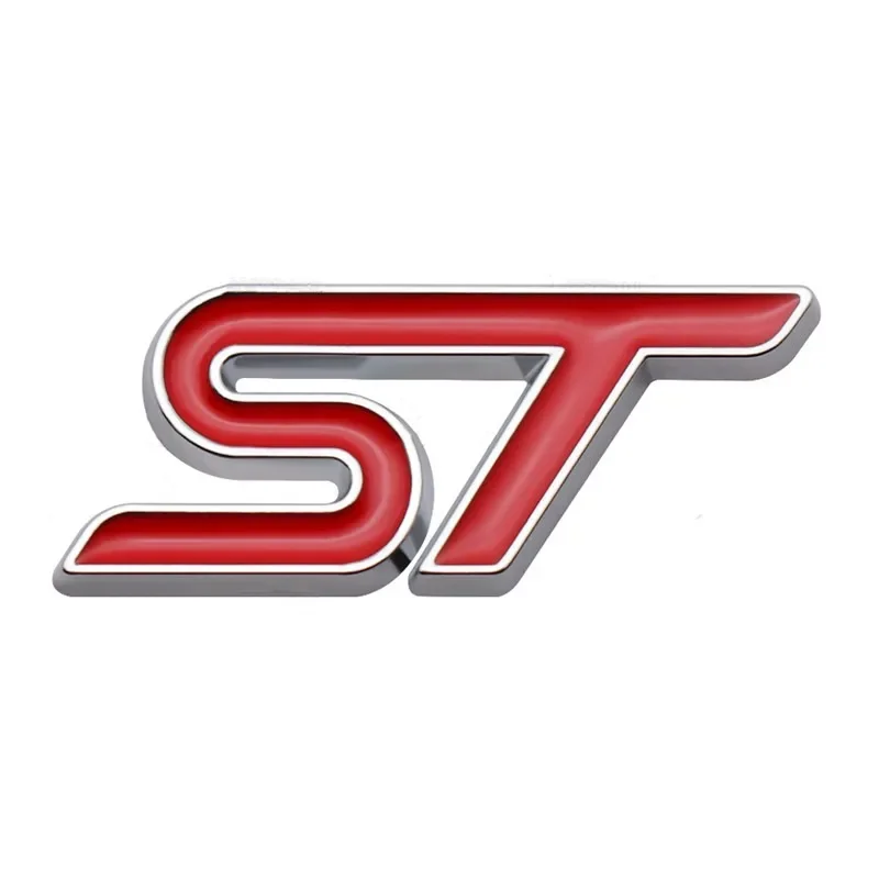 3D Metal ST Logo Car Steering Wheel Emblem Sticker Accessories