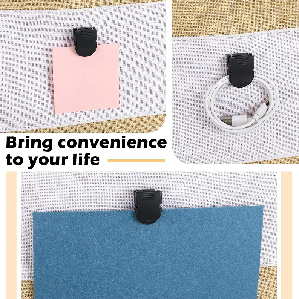 25pcs Office Photos Wall Clips 40-Sheet Capacity Fabric Panel Cubicle Accessories for Hanging Pictures Photo Frame Office Notes