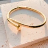 eManco Classic Punk Rivet Bracelets Feminine Simple Fashion Bracelet Stainless Steel Screw Bangles Ladies Gift 6