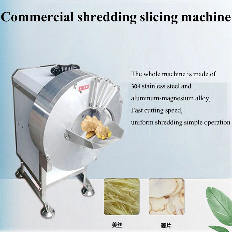 Commercial Carrot Slicer Industrial Ginger Shredder Automatic