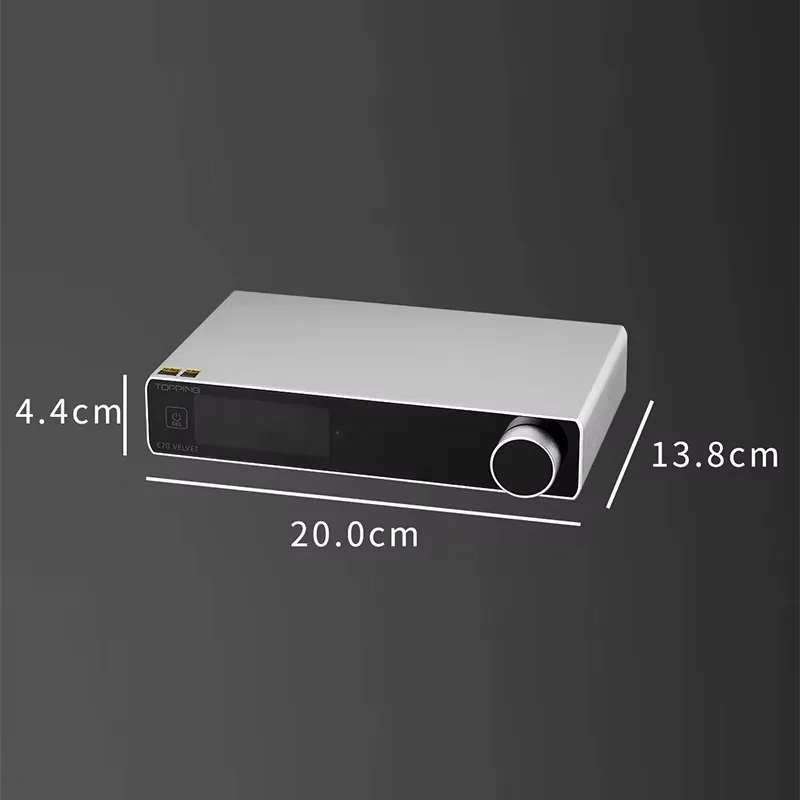 TOPPING E70 VELVET E70V AK4499EX DAC XU316 DSD512 PCM768kHz Bluetooth 5.1 LDAC 24Bit/96kHz Decoder with Remote Control