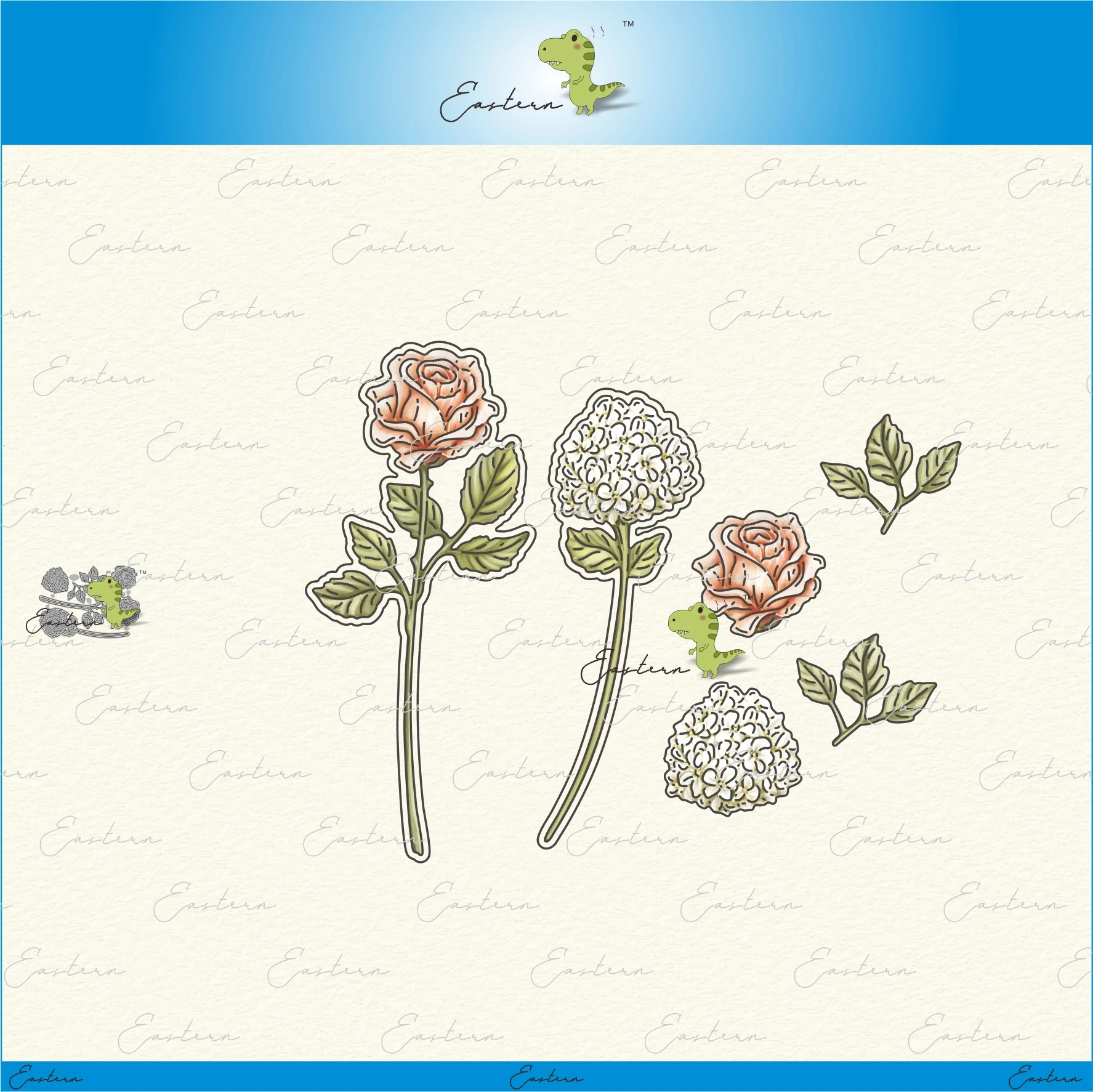 Elegant Stems Flower Metal Cutting Dies 2022 New Diy Molds Scrapbooking