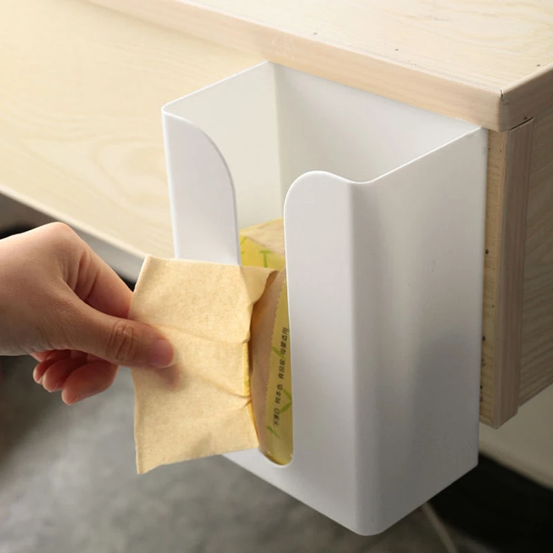 Wall Mounted Tissue Box Cover Self Adhesive Facial Tissue Box Napkin Holder Gift tissue box tissue dispenser napkin holder