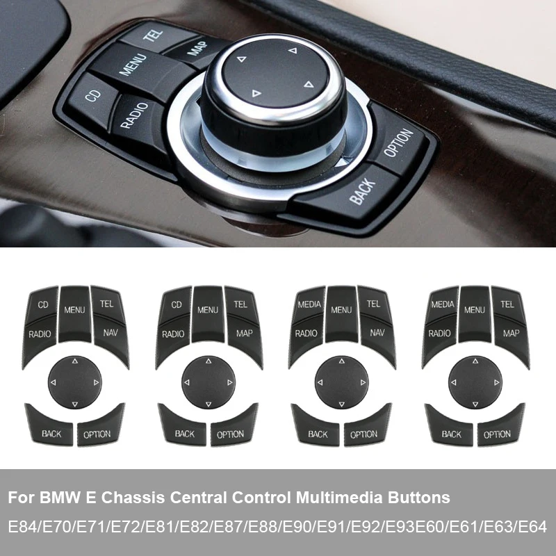 Knob Menu Interior Car CIC IDrive Multi Media Knob Menu Buttons Replacement For ...