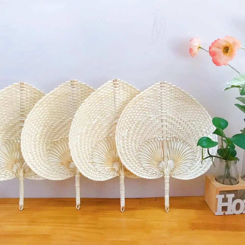 Palm Leaf Fan Handmade Bamboo Hand Fans for Summer Home Decor Lightweight for Children Wedding