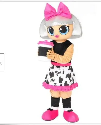 New Adult Hot Sale Foam Cute Girl Fancy Cartoon Mascot Costume Plush Christmas Fancy Dress Halloween Mascot Costume